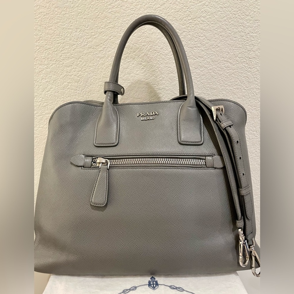 Prada 2-way saffiano leather bag